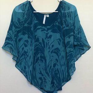 LC Lauren Conrad Flowy Teal Top